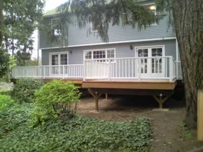 deck after at rear of home 