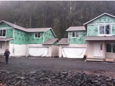 houses insulated ready for siding